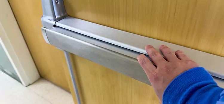 Installing a Push Bar on a Door Moline